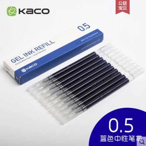 Blue filter 10 шт. Новое прибытие Xiaomi Мини Смарт-Kaco ручка 0,5 мм с сердечником прочная ручка 10 шт./кор. пополнения цвет: черный, синий красные чернила - Цвет: Blue filter