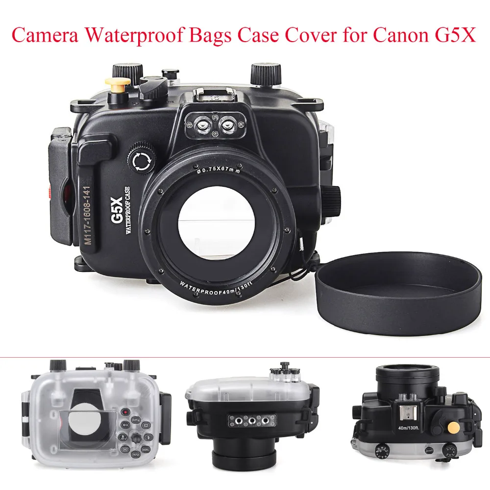 Meikon 40 m/130ft чехол для подводной камеры дайвинга Canon G5X водонепроницаемый G5X|case for