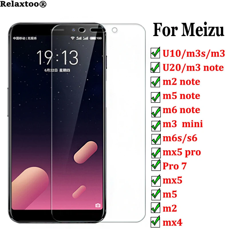 Защитное стекло для meizu m2 note m6 защитное Maisie m3 m5 u10 20 mx 5 6 Pro 7 mini m6s|Защитные стёкла и