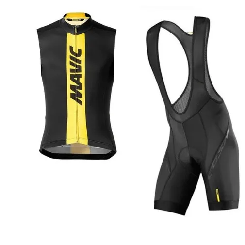 2018 Mavic Pro team набор Джерси для велоспорта летняя одежда без рукавов Ropa Ciclismo Мужская