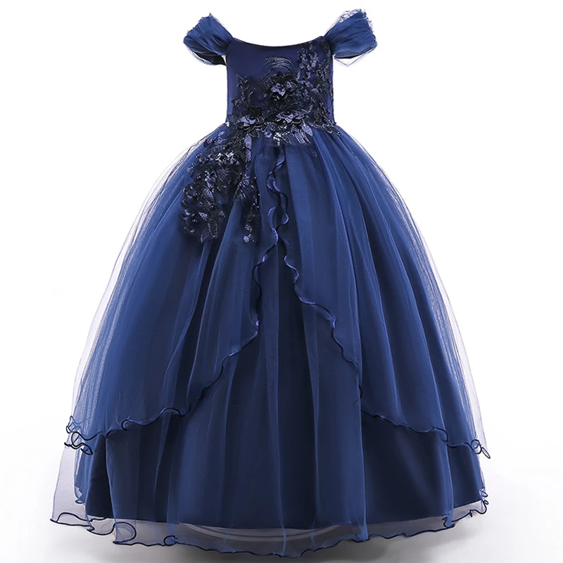 Коллекция года, платье для девочек элегантное праздничное платье принцессы для подружки невесты Детские платья для девочек, свадебное платье, детская одежда для детей возрастом 4, 6, 8, 10, 14 лет