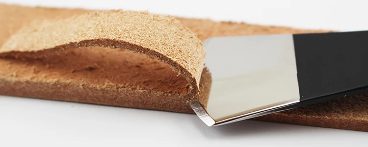 Истончение кожи нож ручной работы изделия из кожи DIY инструмент Овощной кожи Лопата истончение нож кожевенное ремесло поставки