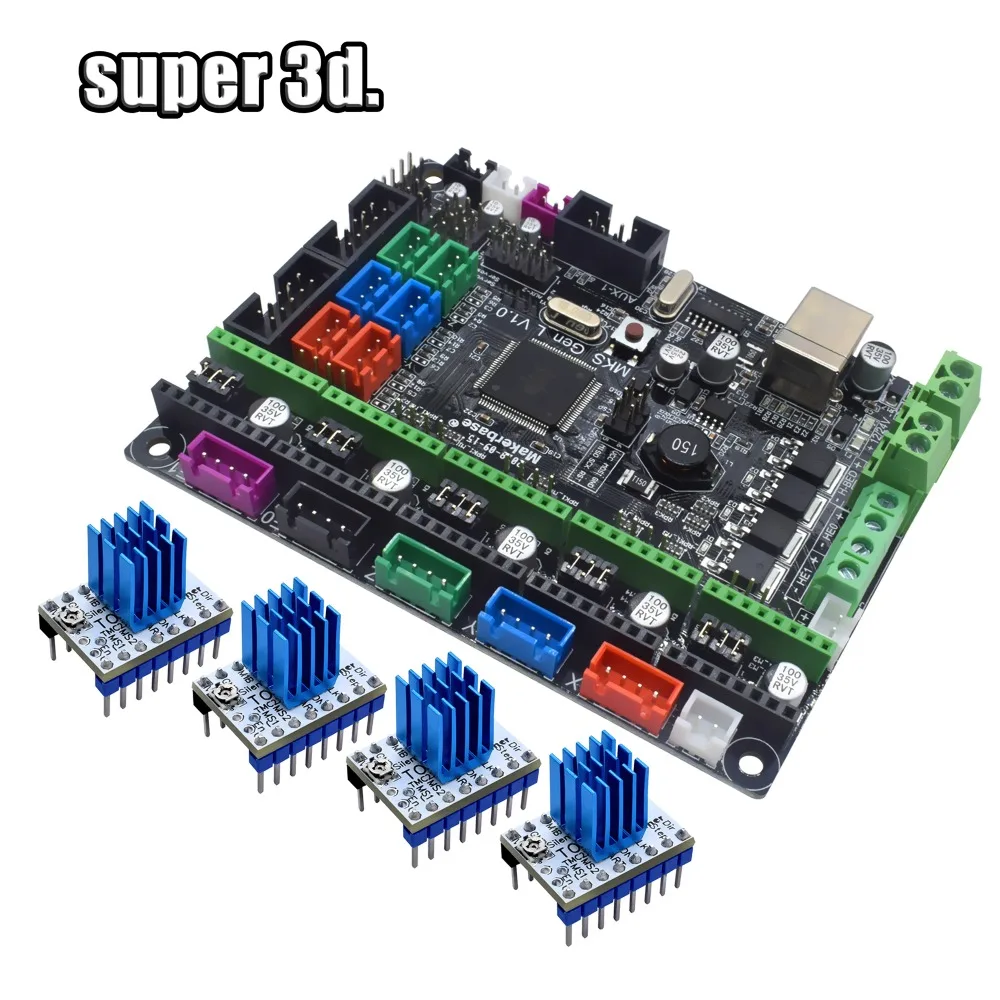 Запчасти для 3D принтера MKS Gen V1.0 плата управления Mega 2560 R3 Материнская RepRap Ramps1.4 +