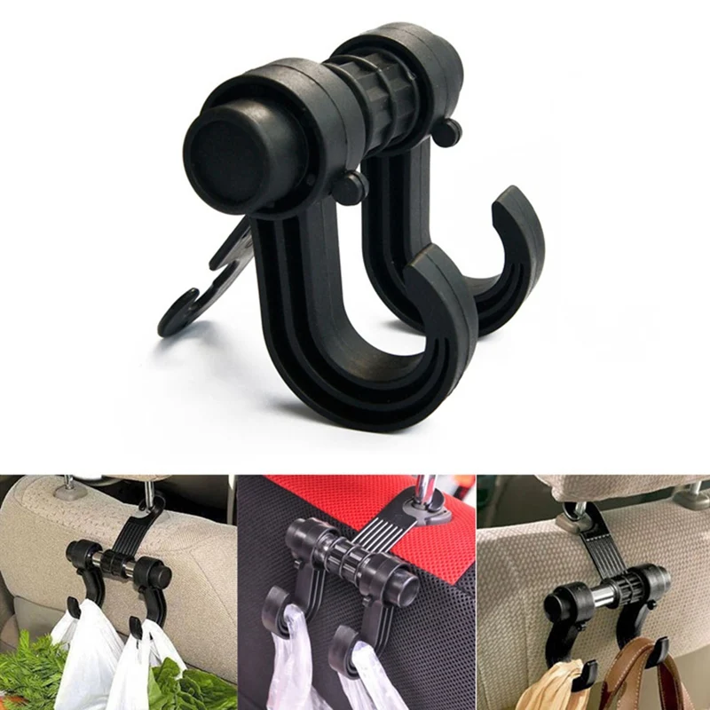 Двойной Автомобильный подголовник на заднее сиденье держатель Крючки Зажимы для