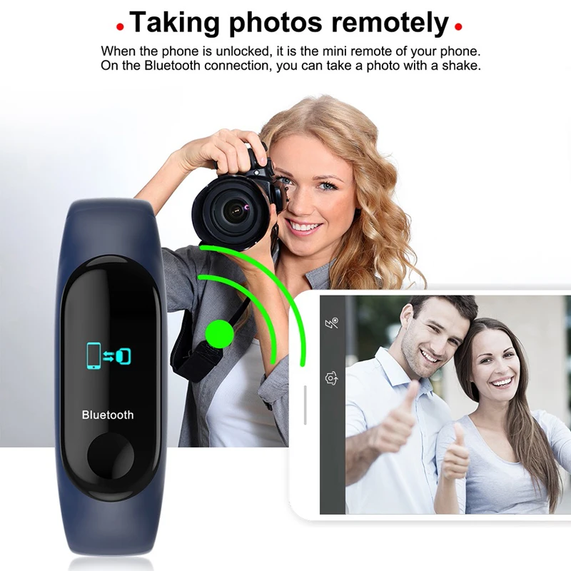 KESHUYOU M3 band bluetooth фитнес-трекер часы Шагомер Смарт Браслет артериального давления mi