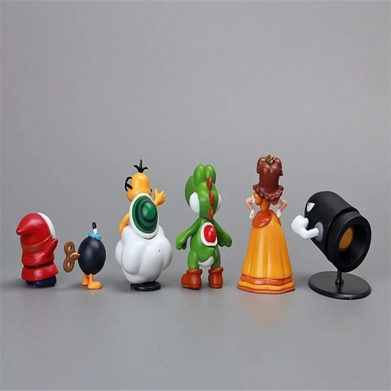 Super Mario Bros juguetes modelo 18 unids/Набор 3-7 см1 Unidades caliente juego figura juguete Mari | Игрушки и хобби