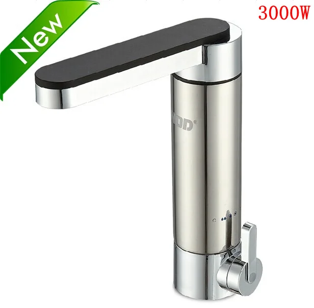 Фото 3000W Stainless Steel Instant Hot Water Tap Electric Faucet Kitchen Heating Heater Leakage Protection Обустройство дома 3000W Stainless Steel Instant Hot Water Tap Electric Faucet Kitchen Heating Heater Leakage Protection Обустройство дома