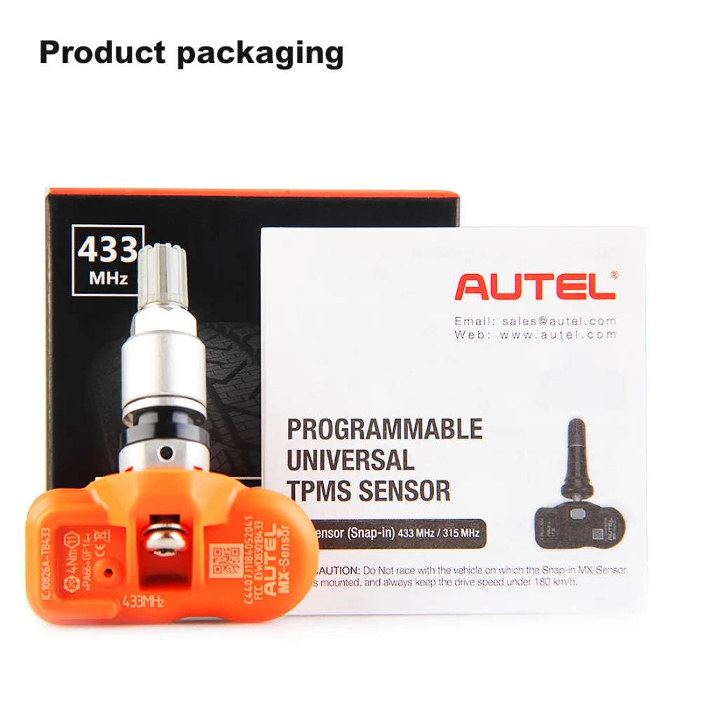 AUTEL TPMS сенсор 433 315 МГц MX-sensor Датчик давления в шинах Мониторинг шин TPMS автомобильный Программируемый датчик OE УРОВНЯ
