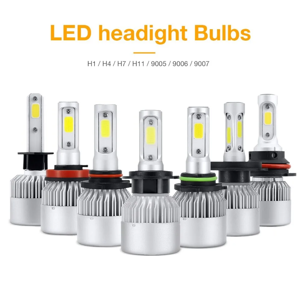 светодиодные лампы для авто Н7 LED H4 H7 H11 удар водить автомобиль Фары комплект 16000LM