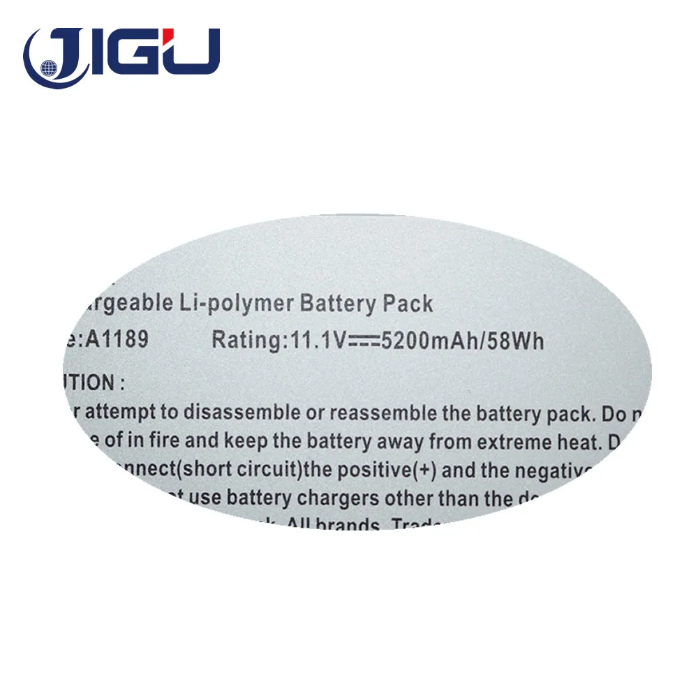 JIGU 1 Год гарантии! Аккумулятор для ноутбука A1189 Apple MacBook Pro 17 дюймов MA092T MA897X/A MA611B A1151