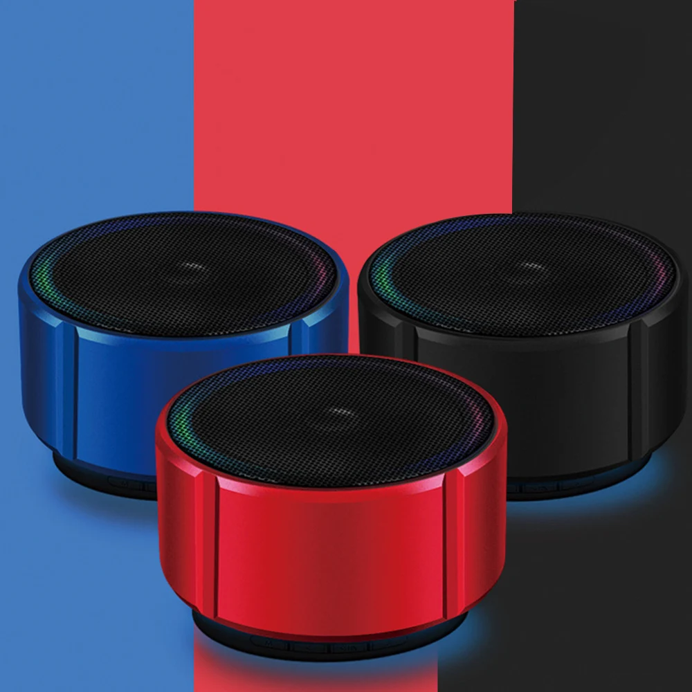 Мини беспроводной Bluetooth динамик портативный маленький стальной пистолет динамик TF карта USB Сабвуфер стерео аудио музыкальный плеер для дома путешествия