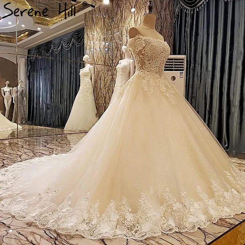 Свет Шампанское Бисер блестками Кружево свадебное платье Вышивка sexy Vestido De Noiva 2018|vestido de noiva|de noivabridal gown |