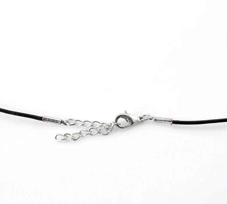 Ожерелье из воловьей кожи DoreenBeads черного цвета длиной 48 0 см (18 дюймов 7/8 дюйма) 1 шт.