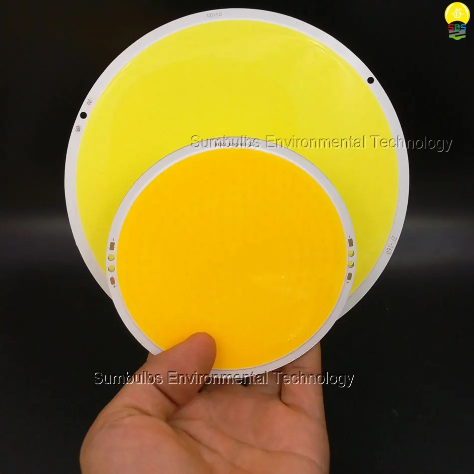 

50W 200W Ultra Bright Warm Pure White Round LED COB Lamp Chip On Board DC 12V 14V DIY LED Light Source 108mm 160mm Circular LED