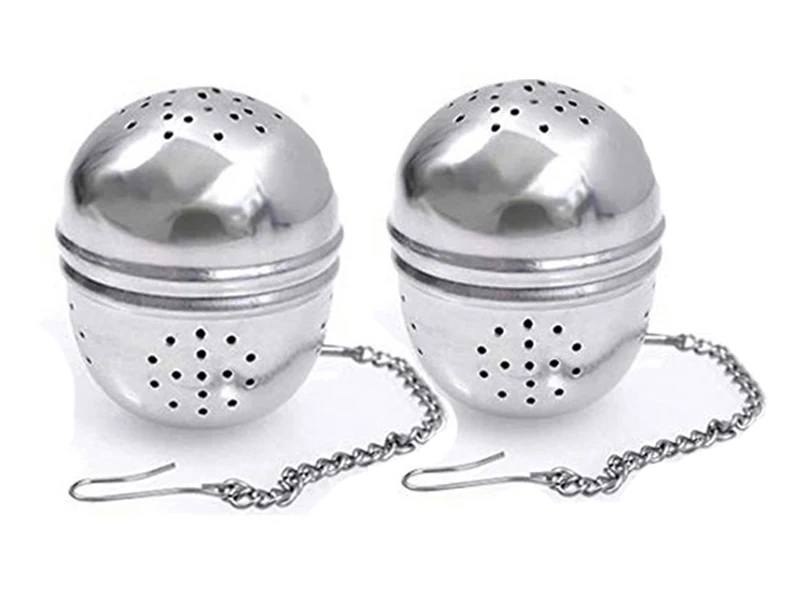 2 шт./лот фильтр для чая повторного использования из нержавеющей стали тонкая