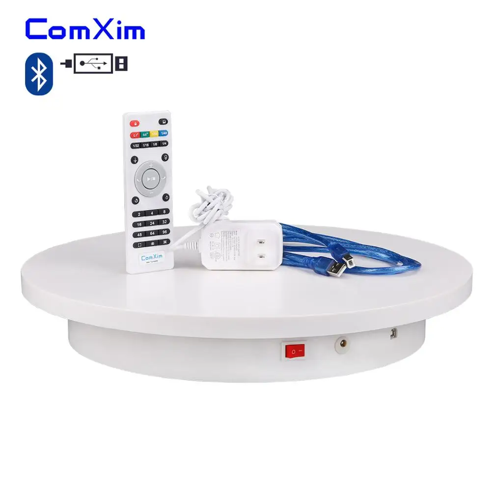 ComXim 40 см 40 Белый Черный пульт дистанционного управления Bluetooth ПК дисплей продукта 3D фотография Электрический поворотный стол дисплей стенд