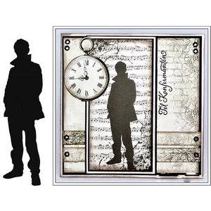 Металлические Вырубные штампы для скрапбукинга, человек, фигурка, новинка 2019, вырезание искусственной бумаги