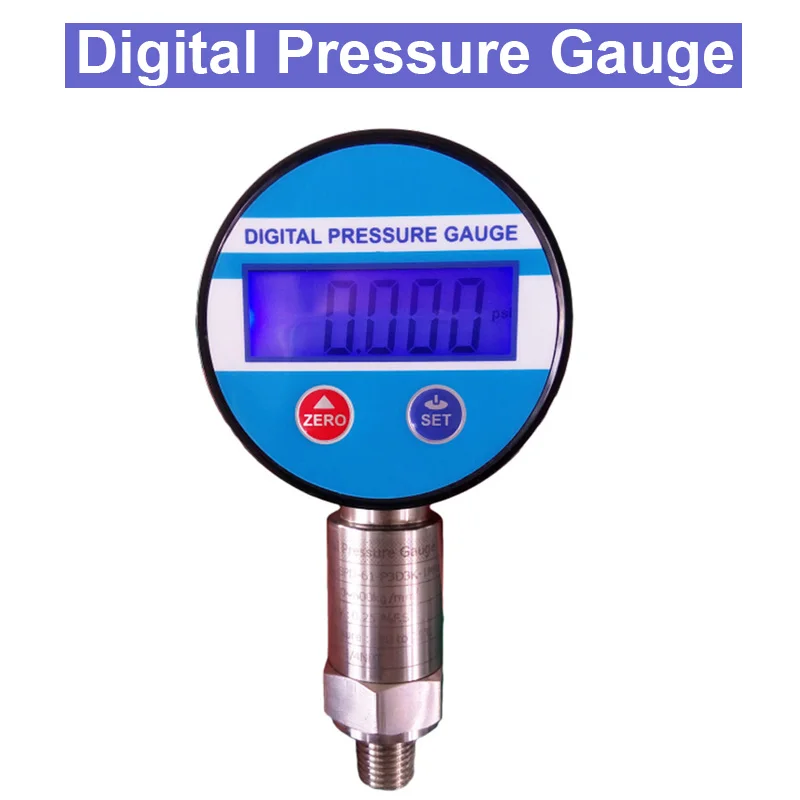 SP 0-60Mpa 0.25% 3VDC Battery-Powered Digital Vacuum Pressure Gauge psi/Bar/ kg/m2/Kpa | Инструменты