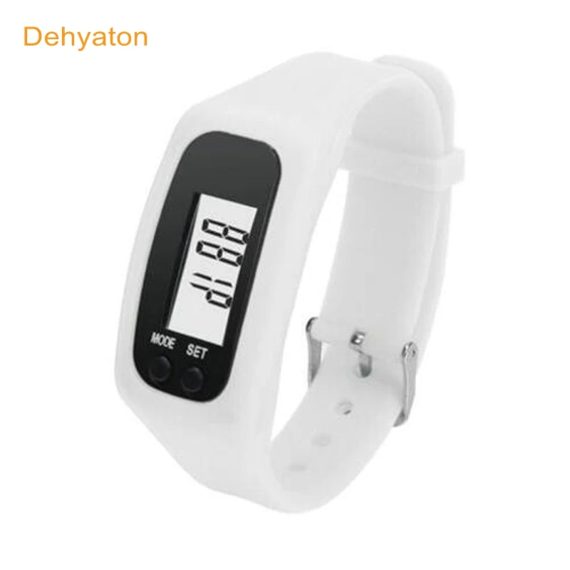 

Dehyaton Digital LCD Pedometer Run Step Walking Distance Calorie Counter Watch Bracelet Sports Wrist Watch Bracelet pedometer
