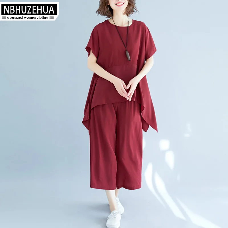 Женский комплект из двух предметов NBHUZEHUA Корейская Свободная шифоновая рубашка с