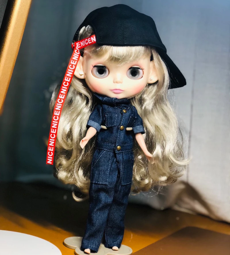 1 шт. крутая кукла Blyth одежда тигровый комбинезон джинсовые штаны брюки комбинезоны для blyth azone OB24 1/6 аксессуары для кукол