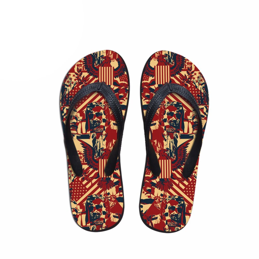 

Mens Shoes Fashion UK USA Flag Puzzle Summer Flip Flops Teenager Boys Beach Sandals Flipflop Male Soft Flat Slippers Casual Shoe