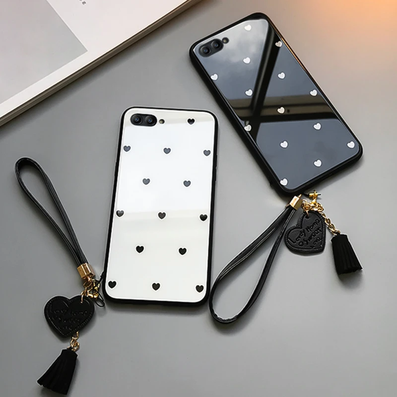 BONVAN для Xiaomi Redmi Примечание 5A prime чехол с милым сердцем из закаленного стекла чехлы