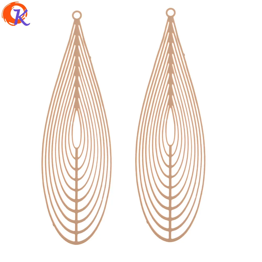 Gold Cordial Design 100Pcs 16*55MM Jewelry Accessories/Earrings Connectors/Drop Shape/Hand Made/DIY Jewelry Making/Earring Findings - Цвет: Gold