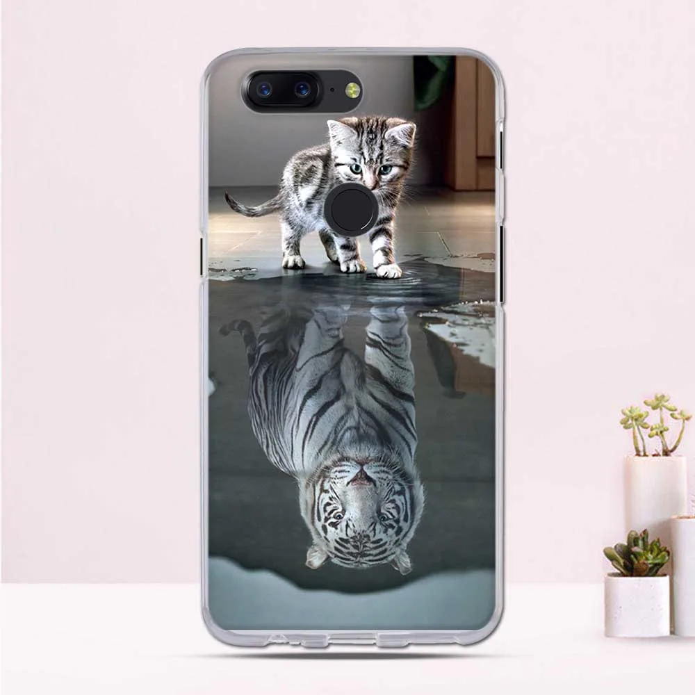 Чехол для OnePlus 5 T мягкий чехол телефона из ТПУ с принтом защитный One Plus | Мобильные