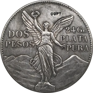 Мексиканские монеты 1921 года, 2 песо, копия, бесплатная доставка, 39 мм