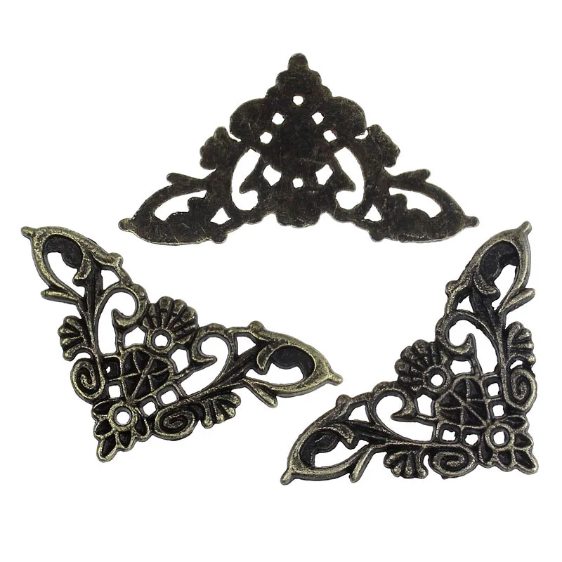 1000PCS Embellishment Findings Triangle Antique Bronze Hollow Pattern 3.5cm x | Обустройство дома