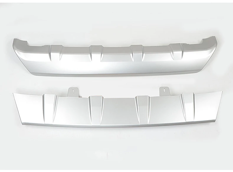Front Rear Bumper Для VOLVO XC60 ABS передний+ задний бампер диффузор защитные бамперы для губ Защитная крышка противоскользящая пластина - Цвет: Front Rear Bumper