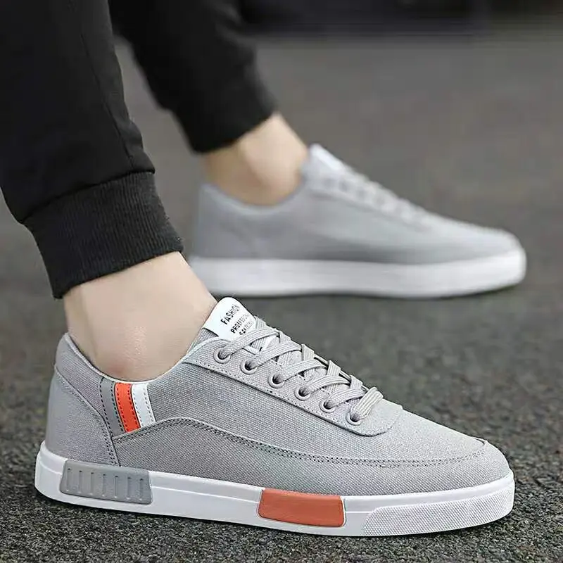 Классическая мужская парусиновая обувь удобная на шнуровке Chaussure модная