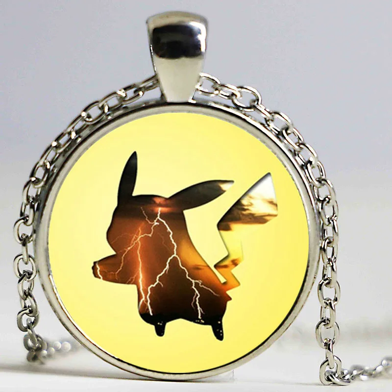 Ожерелье с кулоном dingyi 2016 Новая Мода круглый стеклянный ожерелье Pocket Monster