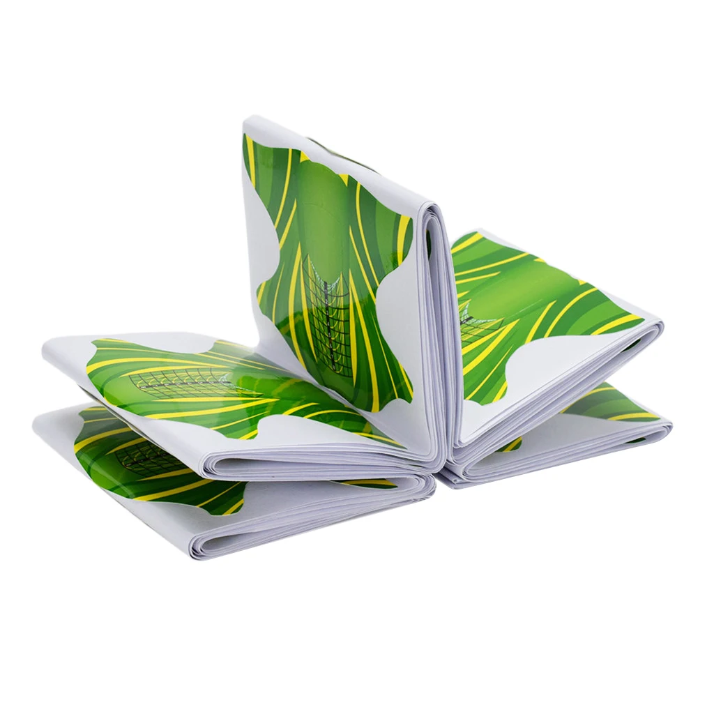 100 шт. накладки для дизайна ногтей направляющие формы французские наклейки