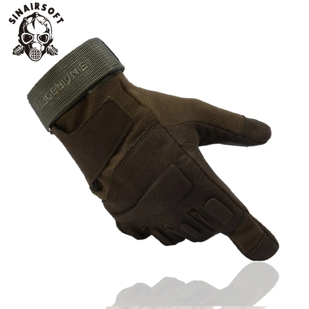 Тактические Нескользящие перчатки SINAIRSOFT для верховой езды с закрытыми пальцами