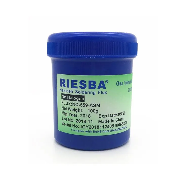 Паяльная паста RIESBA Nc-559-asm, 100 г, без содержания свинца, паяльная паста, Сварочная паста, флюс 559 Nc-559, паяльник, паяльная паста