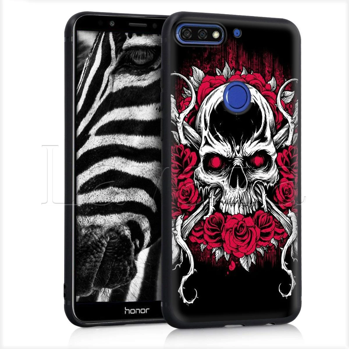 Lavaza Retro Style Flower Skull Case for Honor Mate 10 20S 6A 7A 7C 7X 8A 8C 8X 9 P9 Lite Pro Y6 Y7 Y9 Prime | Мобильные телефоны и