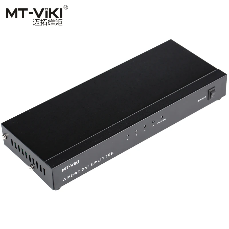MT-VIKI 4 порта DVI разветвитель видео 1 вход выхода несколько ЖК-мониторов