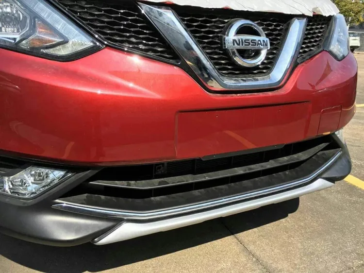 Подходит для Nissan Qashqai Передний+ задний бампер диффузор бамперы для губ) класса-premium на опорная плита из АБС-пластика, комплект из 2 предметов