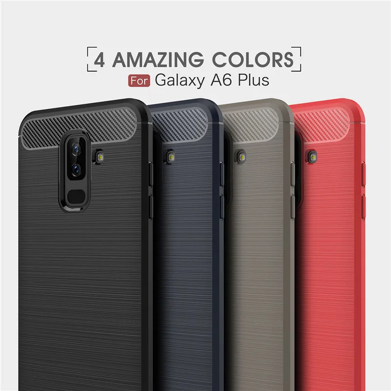 Чехол для Samsung Galaxy A6 Plus 2018 Мягкий силиконовый чехол телефона + A605 6''|Бамперы| |