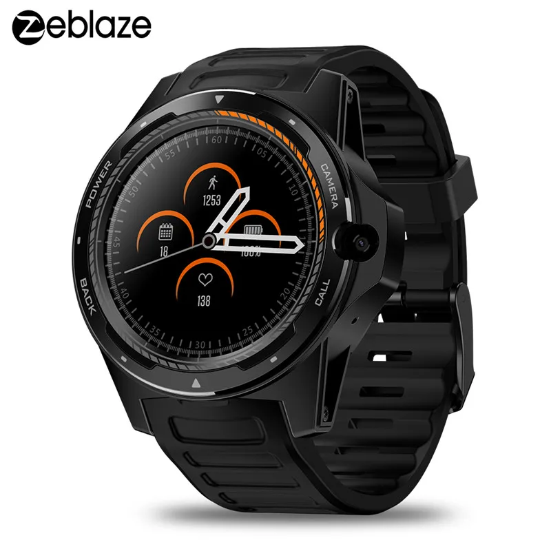 Zeblaze THOR 5 1.39 inch 454*454 pixel Dual System 4G Smart Watch Android GPS Heart Rate 8MP Camera Sports Smartwatch PK LEM9 |