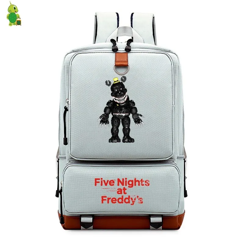 Рюкзак Five Nights At Freddy's 2 FNAF для женщин и мужчин, рюкзак для ноутбука, школьные сумки для подростков, мальчиков, девочек, парусиновые дорожные сумки - Цвет: 16