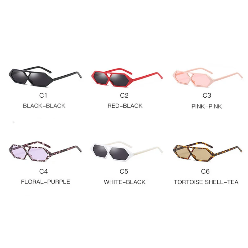 2018 ретро маленькие солнцезащитные очки прямоугольные Женские Подарочные