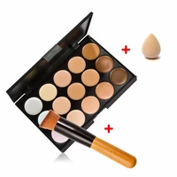 15 color contour face makeup concealer palette corrector make up base pallete sponge puff powder brush set 2019 new cosmetic