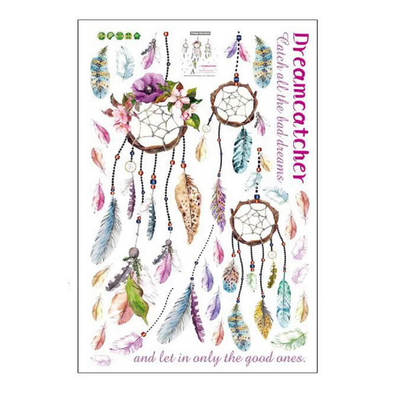 3 шт./компл. &quotмечта-ловить-Net&quot ПВХ Наклейки на стену гостиной Спальня стены