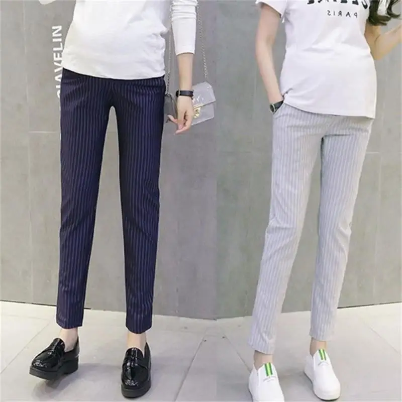 Джинсы для беременных с эластичным поясом из 100% хлопка Леггинсы осень