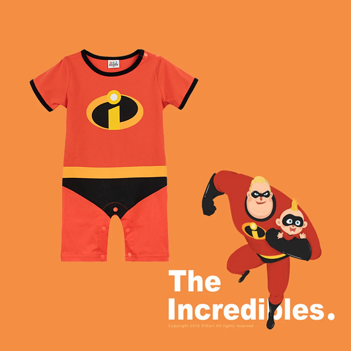 The Incredibles Детский комбинезон; костюм для маленьких мальчиков и девочек; Комбинезоны для младенцев; одежда для костюмированной вечеринки; хлопковая летняя одежда для новорожденных; комбинезон для малышей - Цвет: The Incredibles