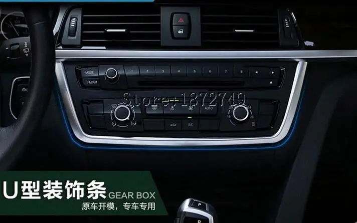 

Car Auto Accessories Control Panel Cover Decoration Trim Cover For BMW 3 Series F30 F35 3GT 316i 320li 328li 325li 335li Abs