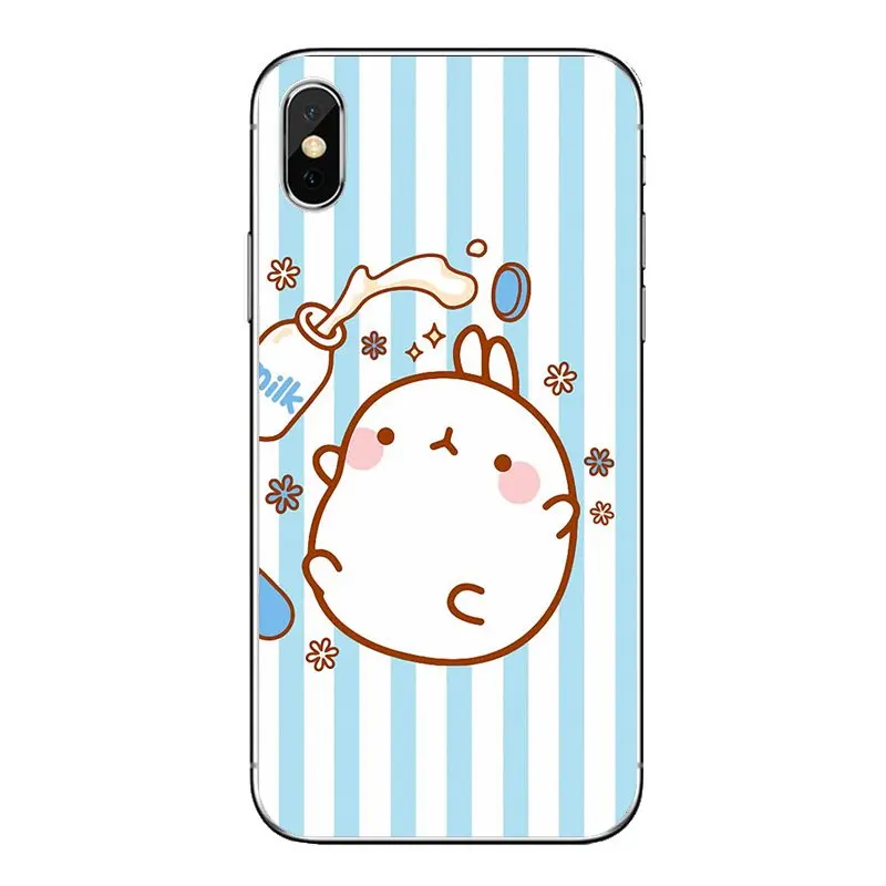 Korea Cartoon Potato molang Pink Animal Silicone Phone Cover Bag For Xiaomi Mi A1 A2 5X 6X 8 lite SE Pro Max Mix 2 2S 3 Mi5 Mi5S |